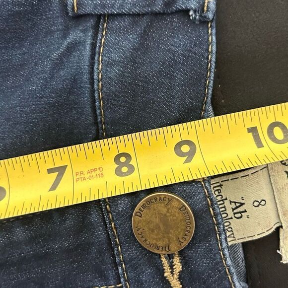Democracy Blue Ab Technology Cotton Mid-Rise Ankle Skinny Denim Jeans Women’s 8 - Picture 10 of 13